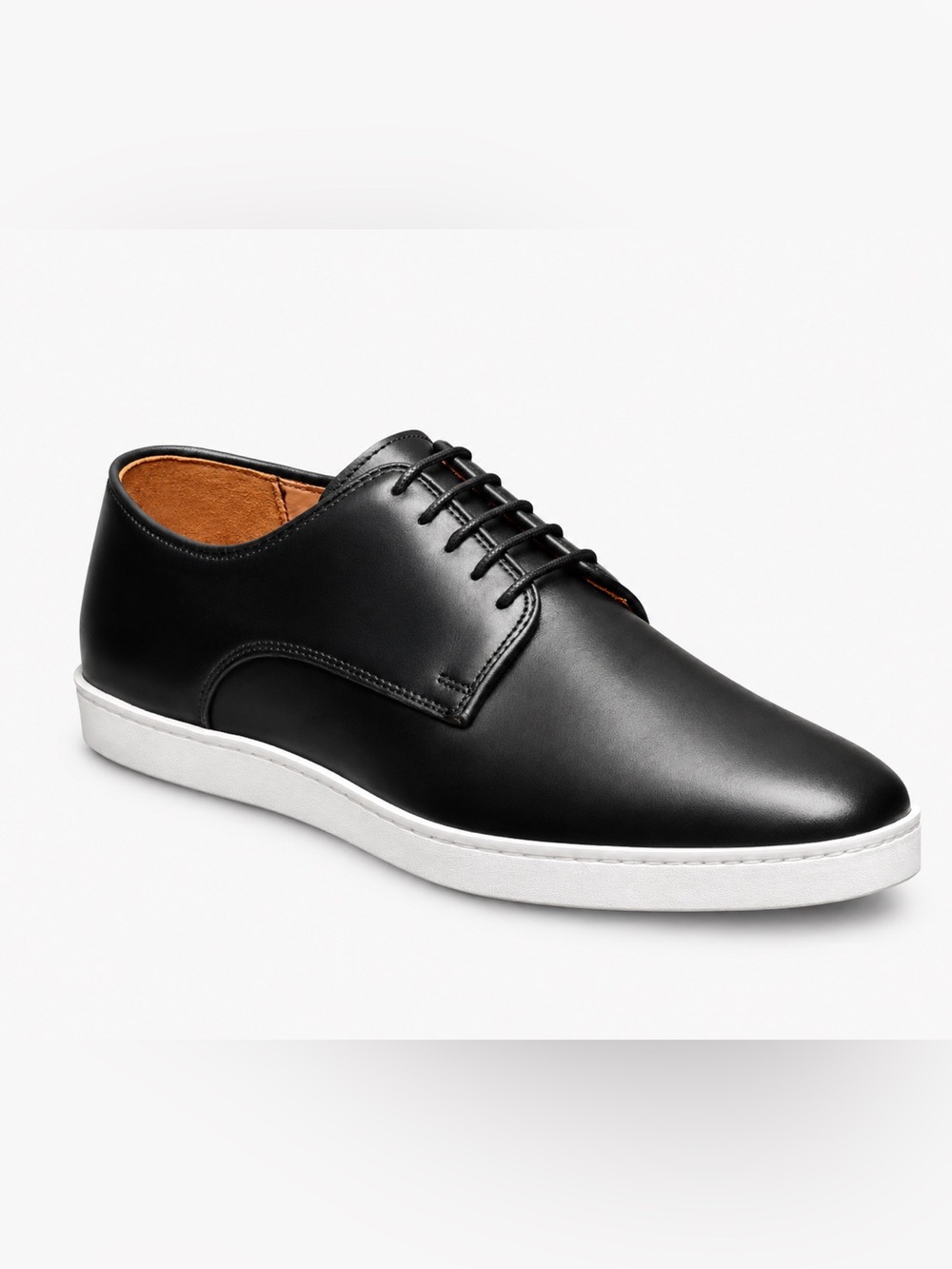 Allen Edmonds Phillip Men's Black Leather Lace-Up Sneakers Size 14 NEW